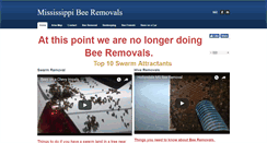 Desktop Screenshot of bee-removals.com